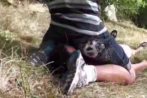 Yng teen Worships His dom