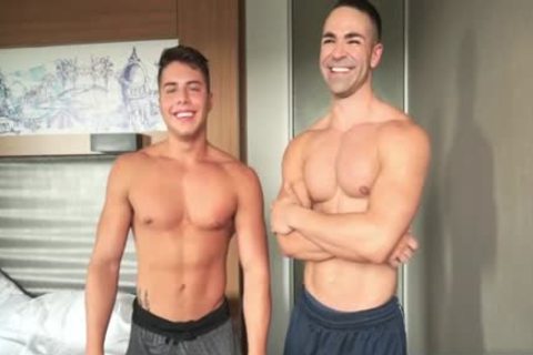 Muscle gay oral stimulation And spooge flow