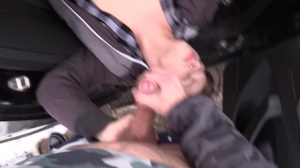 Super yummy 18 years daddy Czech sucks in a taxi