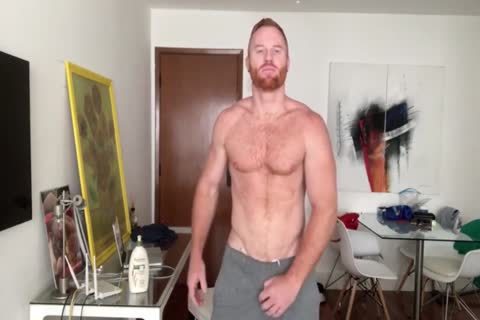 Furry Ginger Hunk Stroking