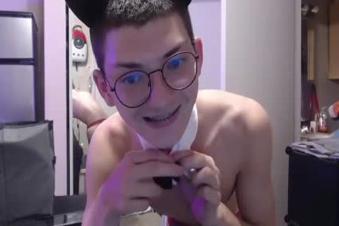 horny Nerdy Crossdresser With Glasses web camera Solo