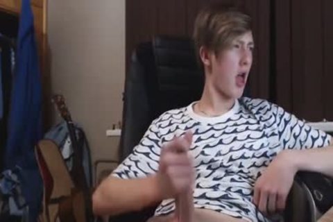 gorgeous Blond twink long webcam Show 002