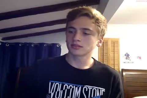 Blond teen Cums On fake penis And Licks his semen - Chaturbate