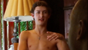 DrillMyHole - 69 outdoors next to slim twink Joey Mills