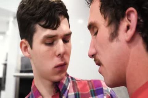 Muscle Step dad Teaches His lad To engulf penis