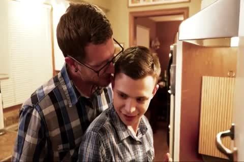 teen receives Spit-roasted unprotected By Step-dad And Uncle