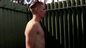 Czech Hunter: Brown hair Czech dude handjob outdoors