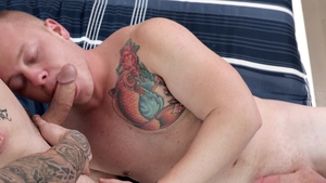 Next Door Originals: European Leo Luckett tongue kissing