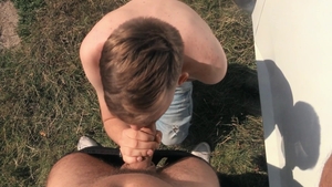 CzechHunter - Muscled Czech twink gay flashing public sex