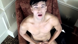 BoyFeast.com: American Jake Diamante with Jake pumping on sofa