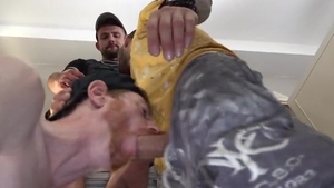 2 Tradie Geezers Paint Unlucky Ginger's bawdy cleft White With goo before Shift