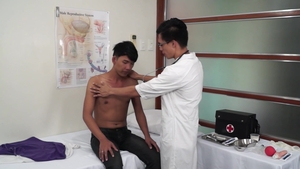 Doctor Twink: Adorable asian twink boy Freddy craving raw sex