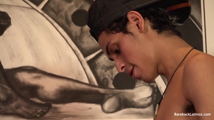 BarebackLatinoz - Young latin Francis licks Tommy uncut cock