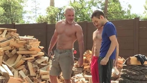 Hard pounding amongst hairy mature