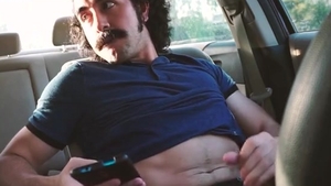 not quite CAUGHT jerking off In The PARKING Lot ON My LUNCH BREAK while SEXTING A FAN In My CAR