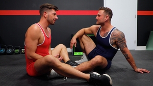 Next Door Originals: Wrestling Hard-ons in Tight Tights
