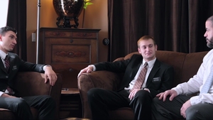 Missionary Boys: Bishop Angus Fucks Two Elders at Once